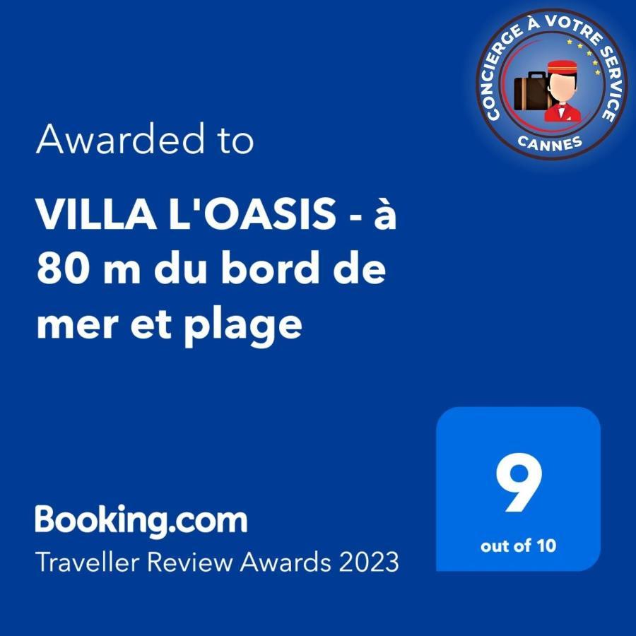 Villa L'Oasis - A 80 M Du Bord De Mer Et Plage Cannes Buitenkant foto